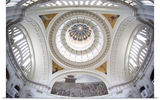 Main dome and ornate ceiling in the interior of the former Presidential Palace, now the Museum of the Revolution, Havana C...