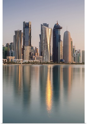 New Skyline Of The West Bay Central Financial District Of Doha, Qatar, Middle East