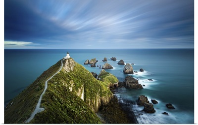 Nugget Point Lighthouse, Nugget Point, Otago, South Island, New Zealand, Pacific