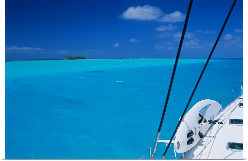 On board 'Milena I', Lagoon 570, Society Islands archipelago, French Polynesia, Pacific