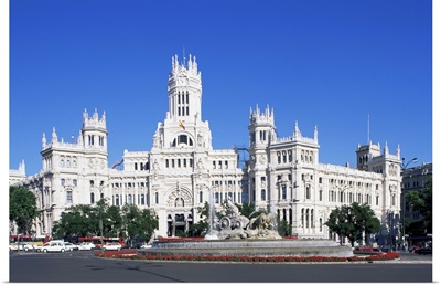 Palacio de Comunicaciones, Plaza de la Cibeles, Madrid, Spain, Europe