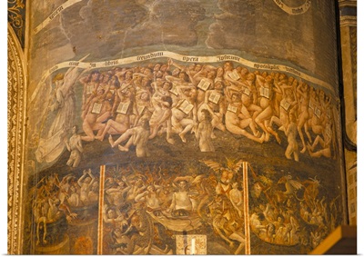 Part of huge mural of the Last Judgement, St. Cecile Cathedral, France
