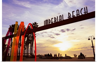 Pier entrance, Imperial Beach, San Diego, California