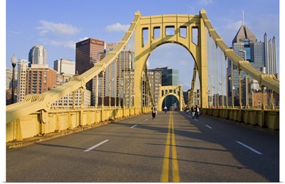 Roberto Clemente Bridge over the Allegheny River, Pittsburgh, Pennsylvania