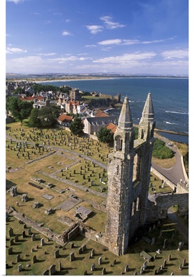 Ruins of St. Andrews cathedral, St. Andrews, Fife, Scotland, UK