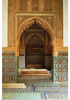 Saadian Tombs, Medina, Marrakesh, Morocco, North Africa, Africa