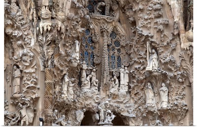 Sagrada Familia Cathedral by Gaudi, Barcelona, Catalunya (Catalonia) (Cataluna), Spain