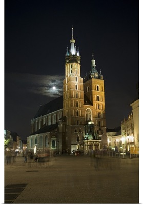 Saint Mary's Church, Main Market Square, Krakow, Poland