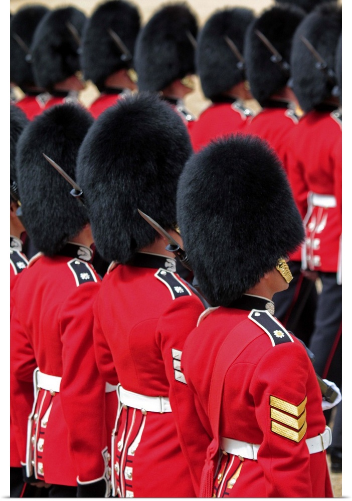 Soldiers at Trooping the Colour, The Queen's Official Birthday Parade, London, England