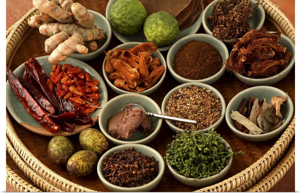 Spices used in Thai food, Thailand, Southeast Asia, Asia