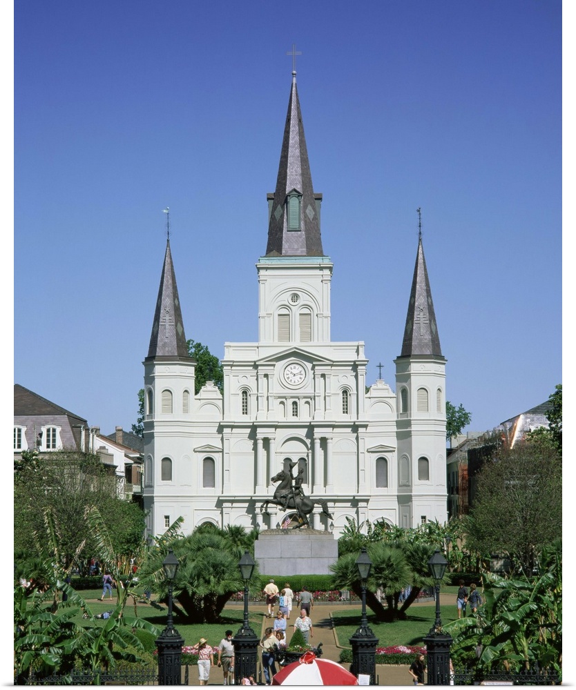 St. Louis Christian cathedral in Jackson Square, French Quarter, New Orleans, Louisiana