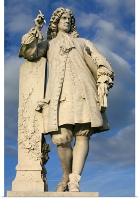 Statue Of La Bruyere, Chantilly Castle, Oise, France, Europe