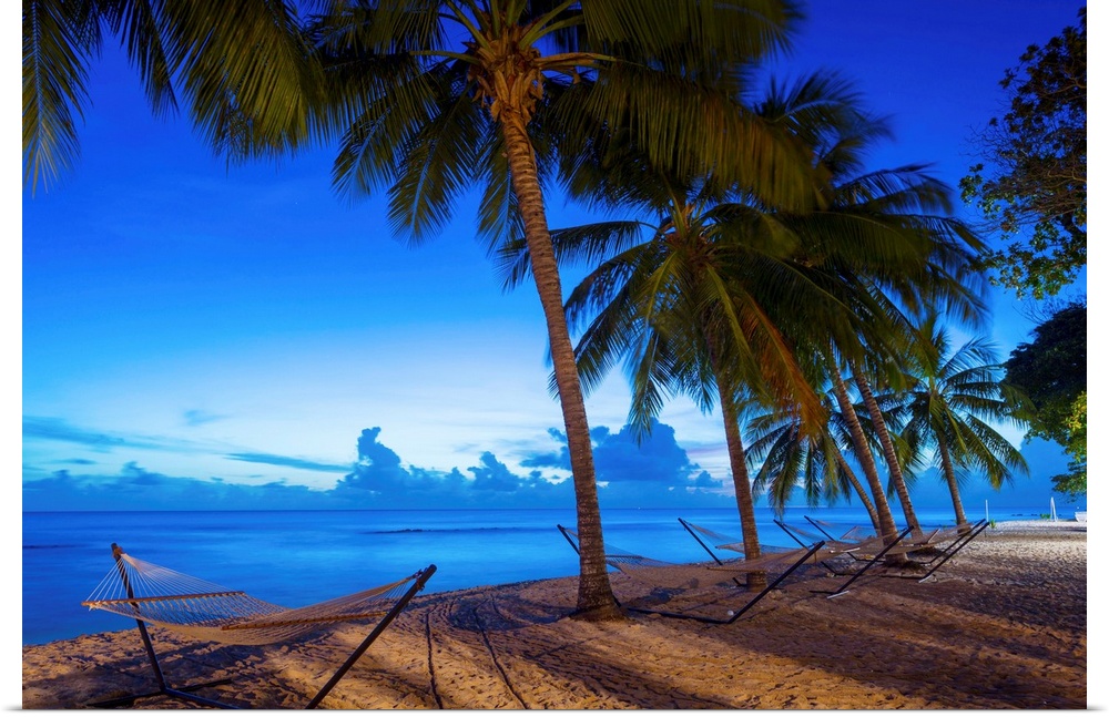 Sunset at Savannah Beach, Christ Church, Barbados, West Indies, Caribbean, Central America