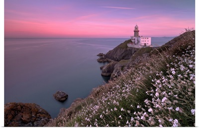 Sunset On Baily Lighthouse, Howth, County Dublin, Ireland