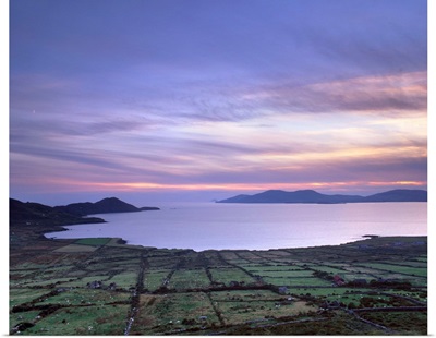Sunset over Ballinskelligs Bay, County Kerry, Munster, Republic of Ireland