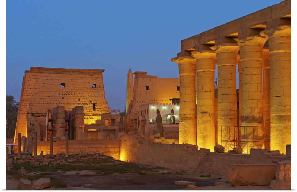 Temple of Luxor, Thebes, Egypt, North Africa, Africa