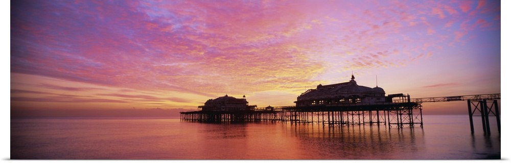 The derelict West Pier, Brighton, East Sussex, Sussex, England, UK