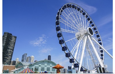 The ferris wheel on Navy Pier, Chicago, Illinois