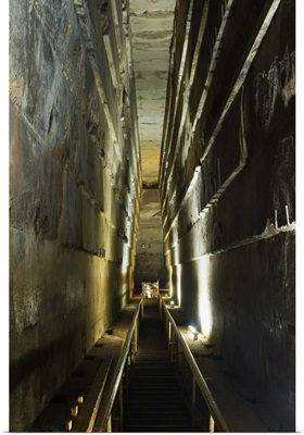 The Grand Gallery inside the Great Pyramid of Khufu, Giza, Egypt, Africa