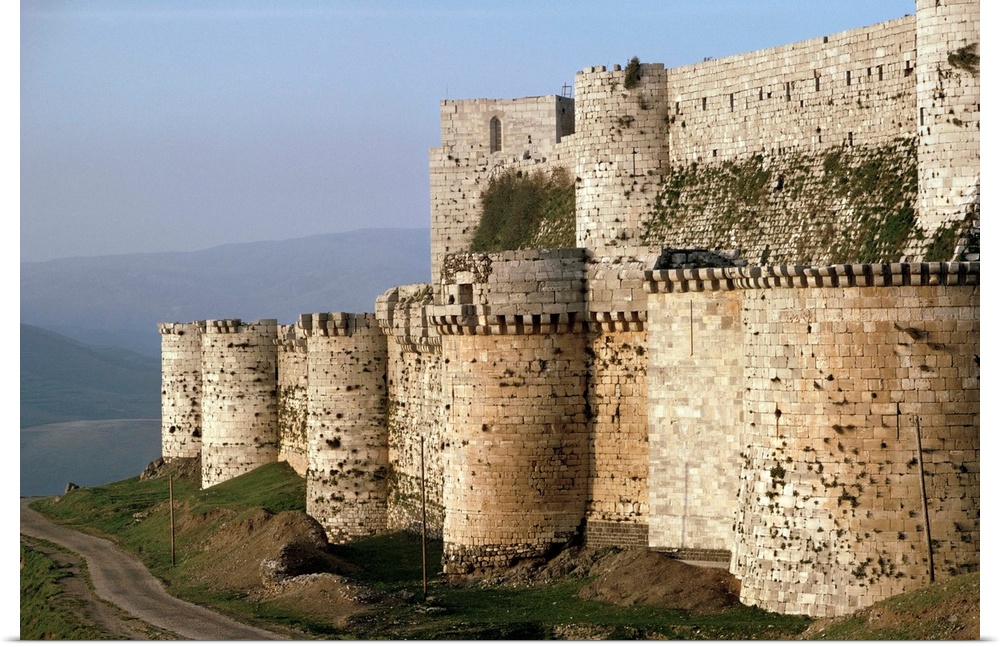 The Krak des Chevaliers, Crusader castle, Syria, Middle East