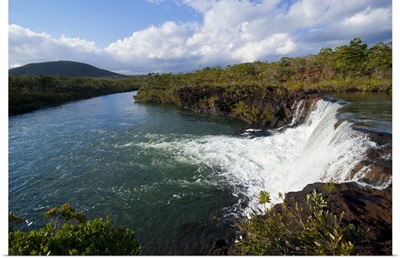 The waterfalls Chutes de la Madeleine Grande Terre, New Caledonia, Melanesia