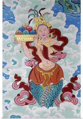 Tibetan goddess, Kopan monastery, Kathmandu, Nepal