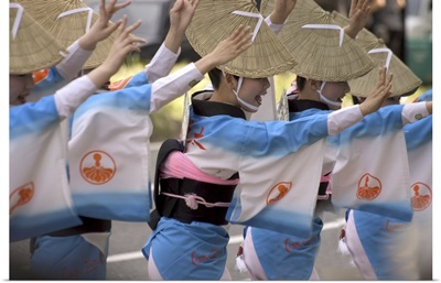 Tokushima Ao Odori Dancers, Nagoya City, Gifu Prefecture, Honshu Island, Japan