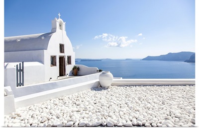 Traditional Greek Architecture In Oia, Santorini, Cyclades, Greece