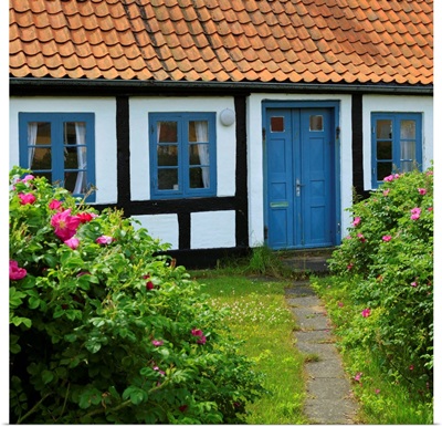 Traditional half-timbered house, Gammel Skagen, Jutland, Denmark, Scandinavia