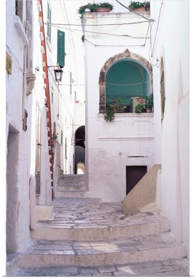 Typical street, Ostuni, Puglia, Italy