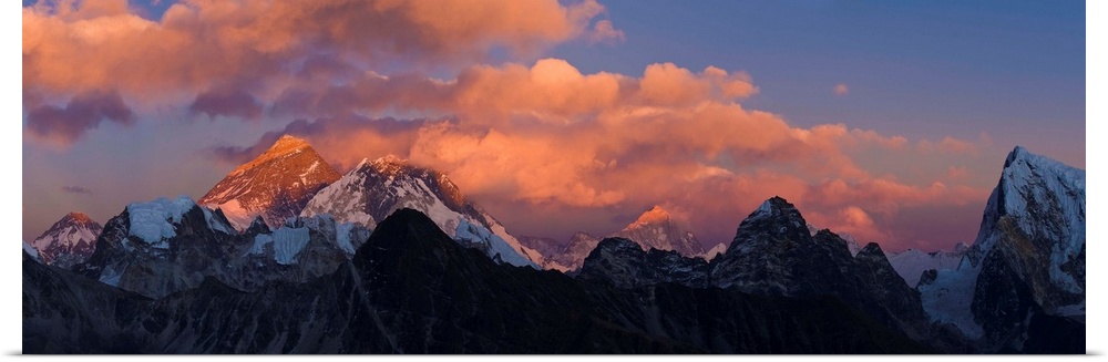 View from Gokyo Ri, Mt Everest, Solu Khumbu Region, Nepal, Himalayas