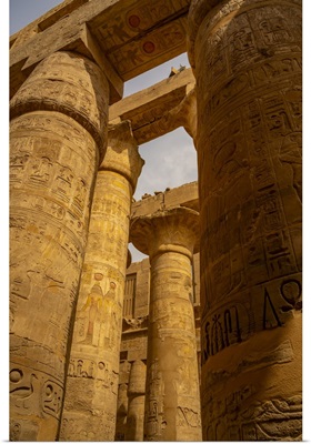 View Of Columns, Great Hypostyle Hall, Karnak Temple Complex, Near Luxor, Thebes, Egypt