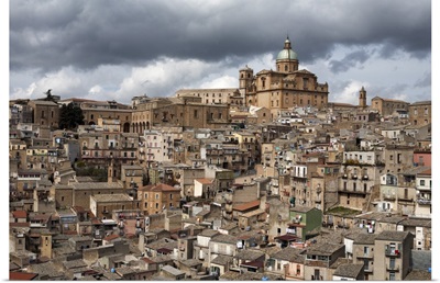 View over the old town, Piazza Armerina, Sicily, Italy