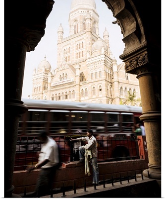 View Through Arch Of Mumbai Municipal Corporation Building, Mumbai, India