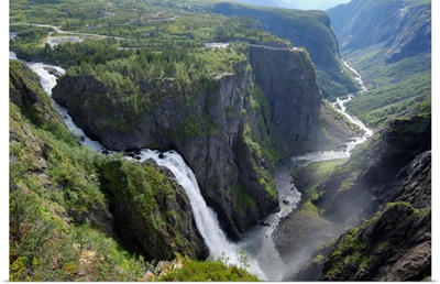 Voringfoss waterfall, near Eidfjord, Hordaland, Norway, Scandinavia