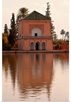 Water Basin, Menara Gardens, Marrakech, Morocco, North Africa, Africa