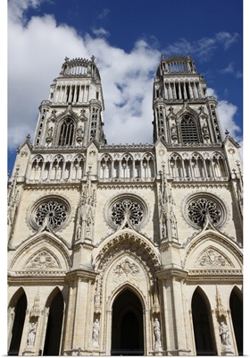 Western Facade Of Sainte-Croix (Holy Cross) Cathedral, Orleans, Loiret, France, Europe