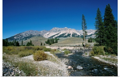 Wood River and Sawtooths, Sawtooth National Recreation Area, Idaho, USA