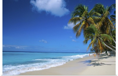 Worthing Beach on south coast of southern parish of Christ Church, Barbados, Caribbean