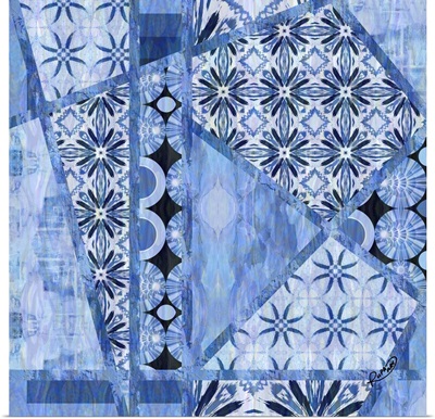 Blue Sheer Patchwork Two
