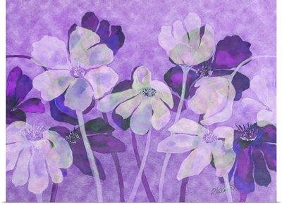 Violet Floral Overlay