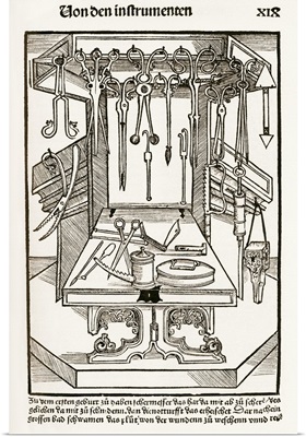 15th century surgical equipment, artwork