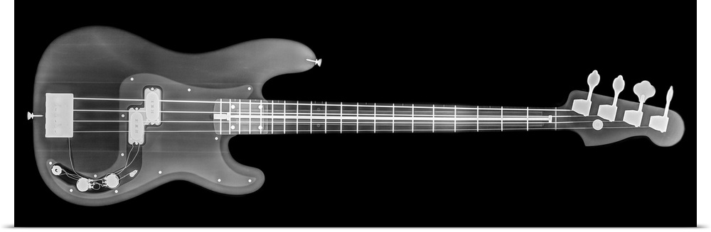 Base Guitar under x-ray.