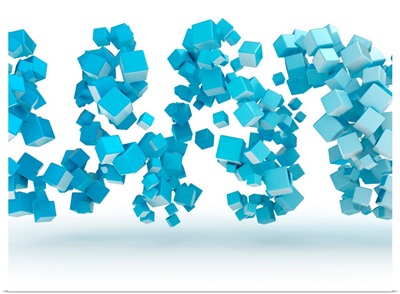 Blue Cubes, Illustration