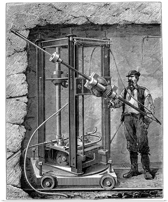 Diamond-tipped drill, 19th century