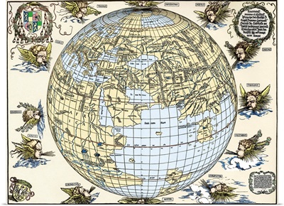 Durer's world map, 1515