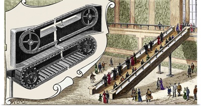 Early escalator, 1894