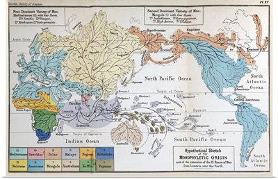 Ernst Haeckel Map Lemuria Human Origins