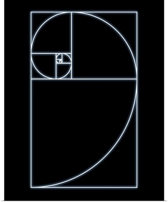 Fibonacci spiral, artwork