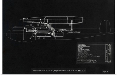 German WWII ramjet bomber blueprint